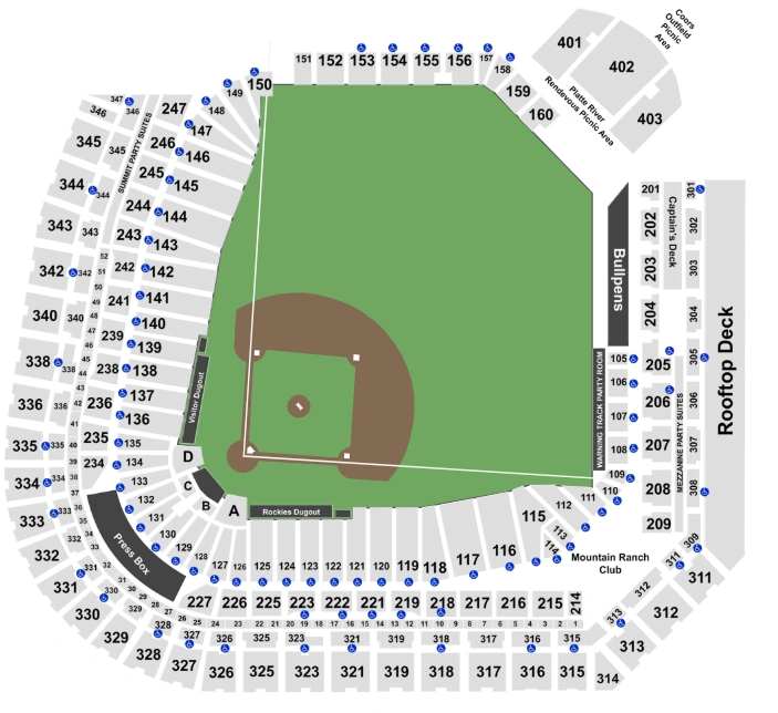 coors field seating chart