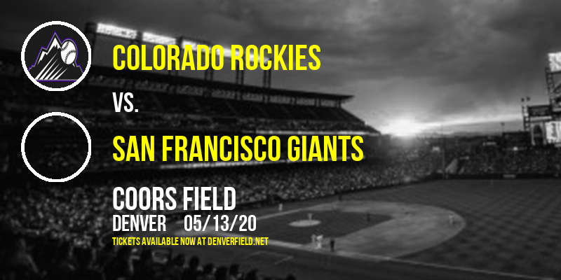 Colorado Rockies vs. San Francisco Giants at Coors Field tickets Colorado Rockies vs. San Francisco Giants at Coors Field