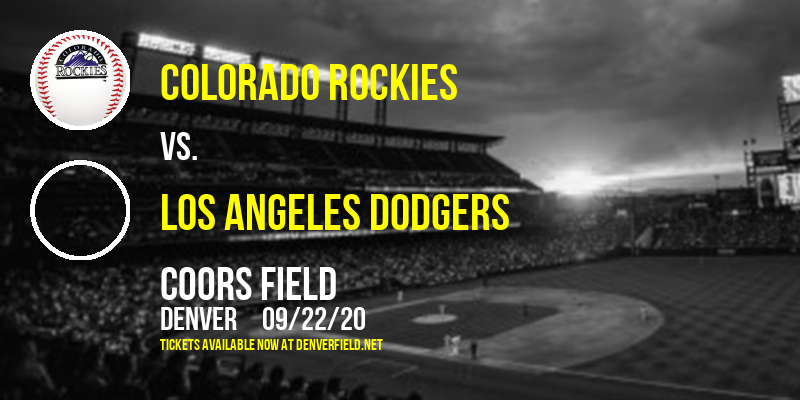 Colorado Rockies vs. Los Angeles Dodgers at Coors Field tickets Colorado Rockies vs. Los Angeles Dodgers at Coors Field