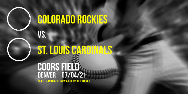 Colorado Rockies vs. St. Louis Cardinals at Coors Field