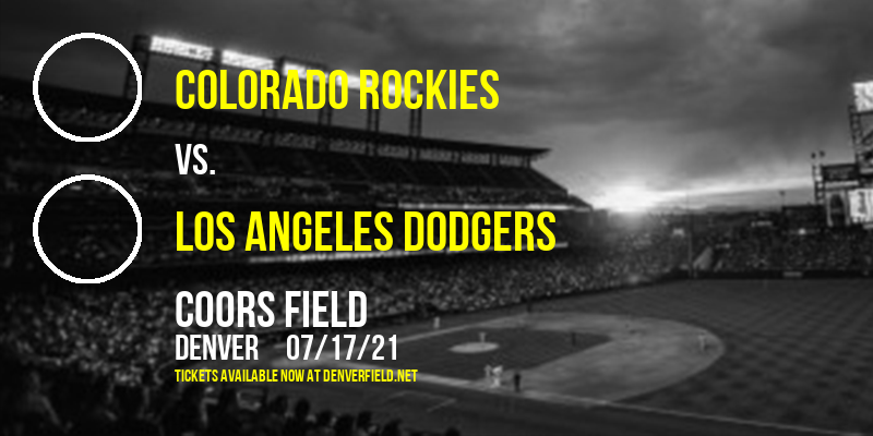 Colorado Rockies vs. Los Angeles Dodgers at Coors Field