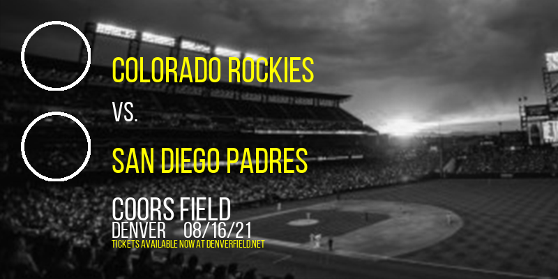 Colorado Rockies vs. San Diego Padres at Coors Field tickets Colorado Rockies vs. San Diego Padres at Coors Field