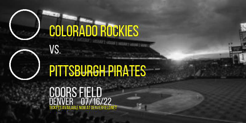 Colorado Rockies vs. Pittsburgh Pirates at Coors Field tickets Colorado Rockies vs. Pittsburgh Pirates at Coors Field